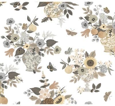 Rifle Paper Co.Flower Studies Linen Wallpaper