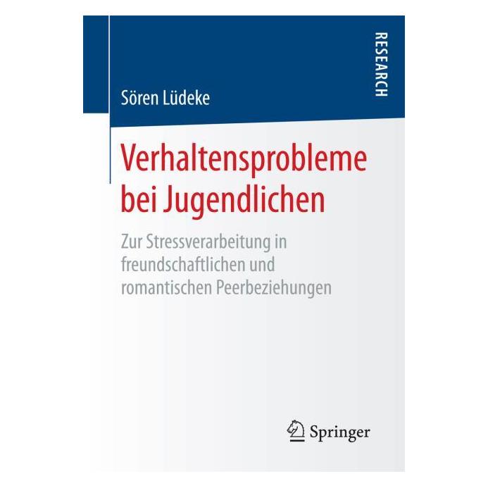 Springer Verhaltensprobleme bei Jugendlichen (Deutsch, Softcover, Sören Lüdeke) (7461159)