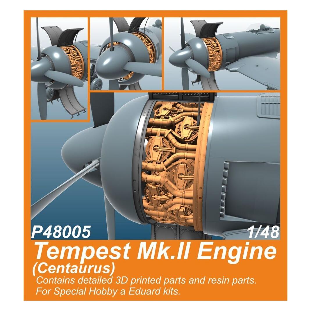 CMK Tempest Mk.II Engine (Centaurus) for SH and Eduard kits (129-P48005)
