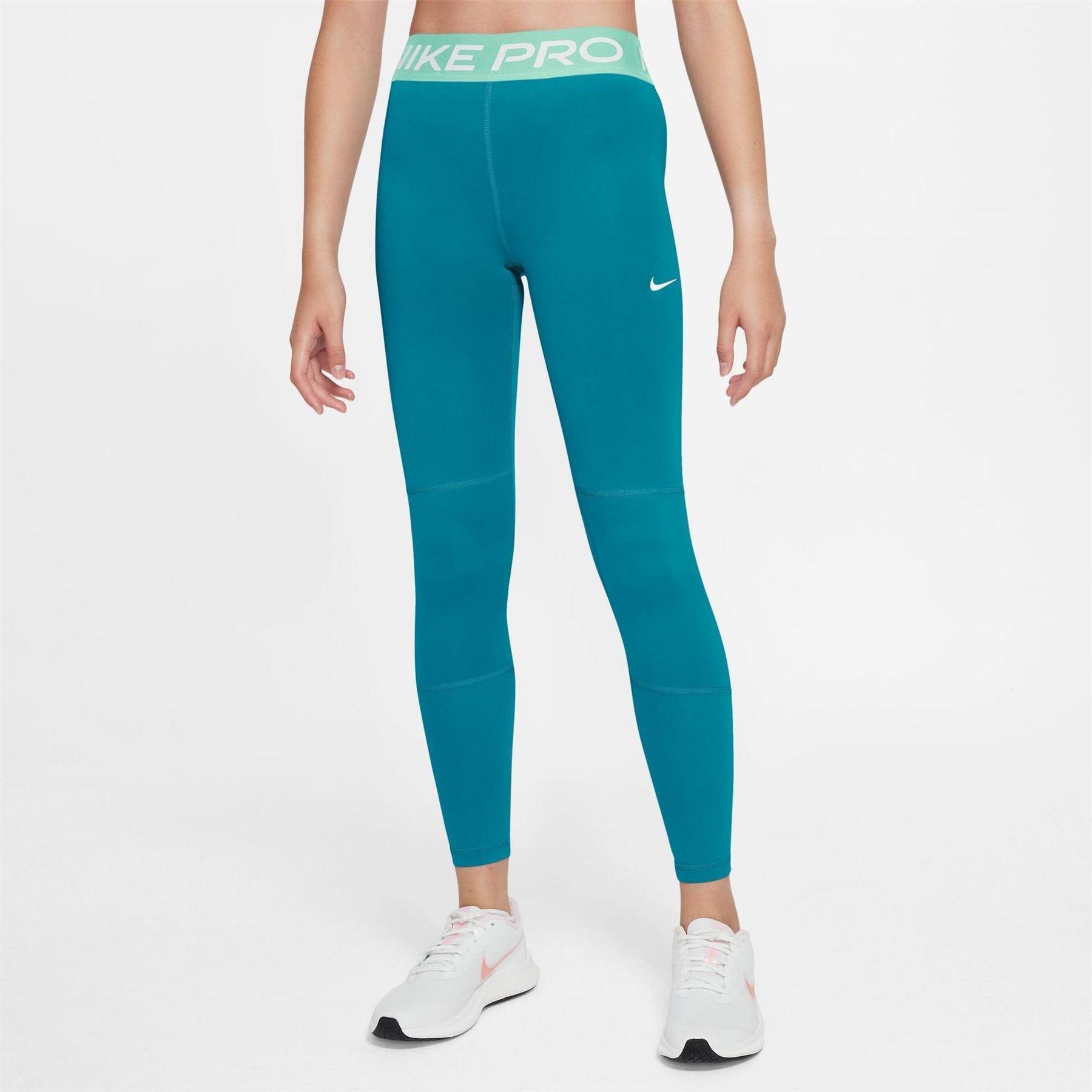 Nike - "Pro" Strumpfhosen für Mädchen (Arktisgrün)