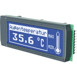 LCD 122BL DIP - LCD DIP-Grafikmodul, 122 x  32 Punkte, blau