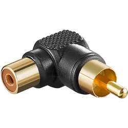 GOOBAY 11685 - Cinch Stecker auf gewinkelte Cinch Buchse
