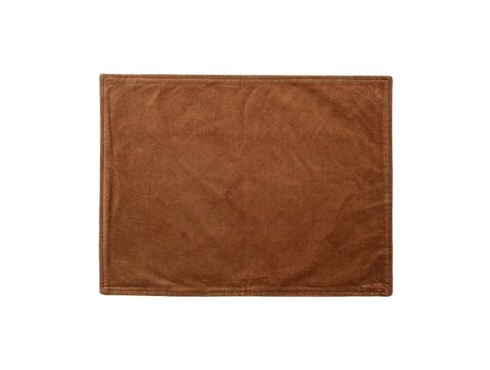 Napperon en coton orange, rectangulaire, uni, lavable en machine