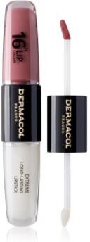 Dermacol 16H Lip Colour batôm e gloss de longa duração tom 39 2x4 ml. 16H Lip Colour