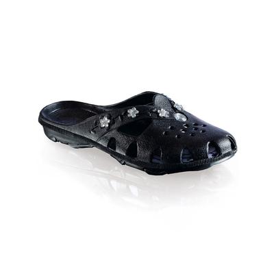 Badepantolette FASHY, Damen, Gr. 38, schwarz, Gummi, Basic, Schuhe Badeschuh Clog