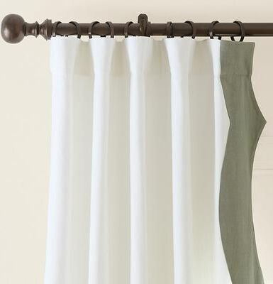 "Set of 2 Alvia Leading Edge Drapery Panels - 50"" x 84"" - Ballard Designs"