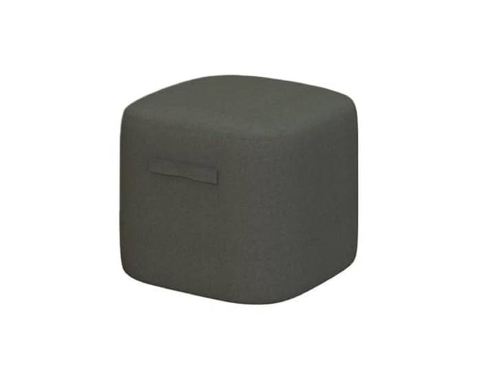 GTOULHH Sitzhocker Ottoman Hocker Quadratischer Fußhocker, Niedriger Hocker, Griffe, Design, Weicher Stoff for Zuhause Moderne für Wohnzimmer(Grün)
