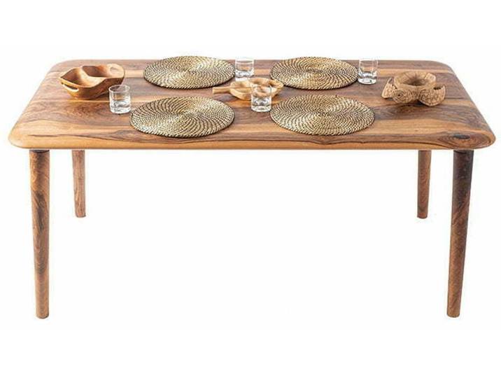 Xlmoebel Esstisch Massiver Holz-Esstisch in mitteldunkler Ausführung von XLMOEBEL (1-St), Made in Europa