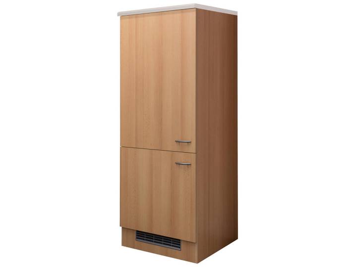 FlexWell Geräteumbauschrank, Buche, 1 Fächer, einmalig seitenverkehrt montierbar, einzeln stellbar, 60x160.6x60 cm, Made in Germany, Küchen, Küchenmöbel, Küchenschränke, Geräteumbauschränke