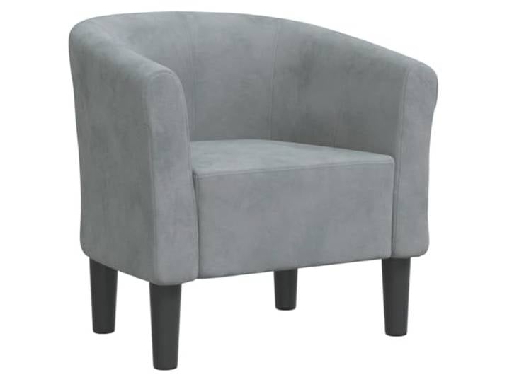 Clubsessel Samt Dunkelgrau mit Armlehnen, Kiefernholz Samtpolsterung, robuster Sperrholzrahmen, Kiefernholz, gepolsterte Sitzfläche, Belastbarkeit 110 kg, modernes Design
