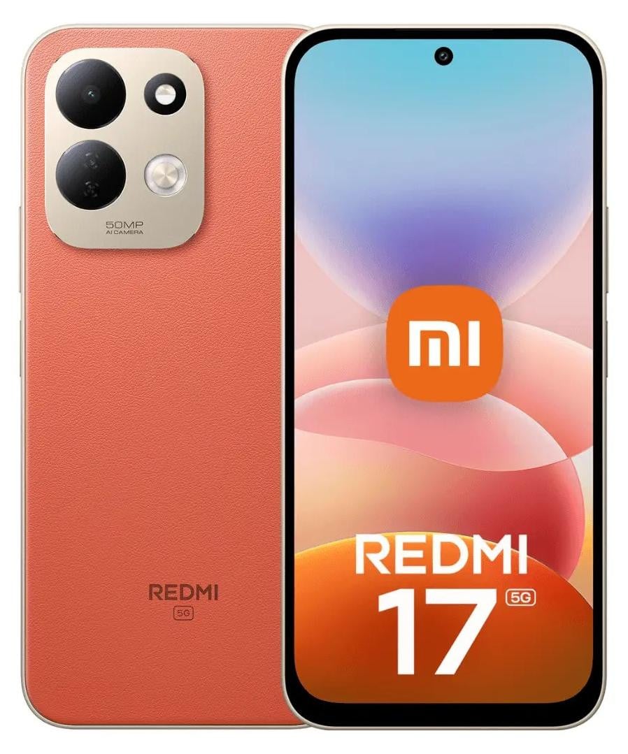 Xiaomi Redmi 17 5G Smartphone, 256GB, 4GB RAM, Oranje, Dual-SIM
