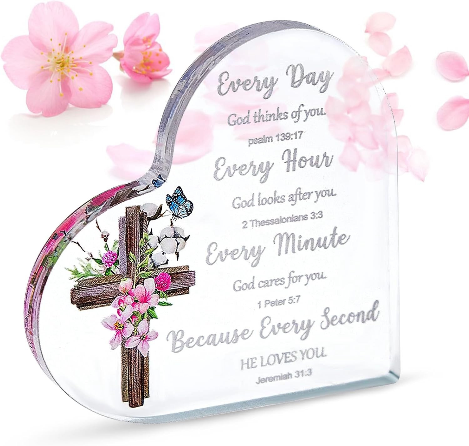 Hartvormige Acryl Plaquette Decoratie met Typografie voor Valentijnsdag en Cadeaus