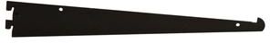 "Econoco - GA12/MAB - 12"" Matte Black Tap-in Style Shelf Bracket For Universal Line Slotted Standards Sold in Pack of 25"