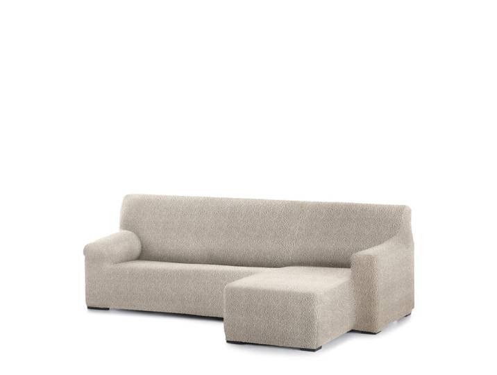 Housse de canapé en l droite b/c écru 250 - 360 cm