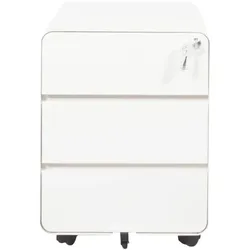 Schaffenburg Rollcontainer »Claudius« 3 Schübe weiß, 40x53.5x50 cm