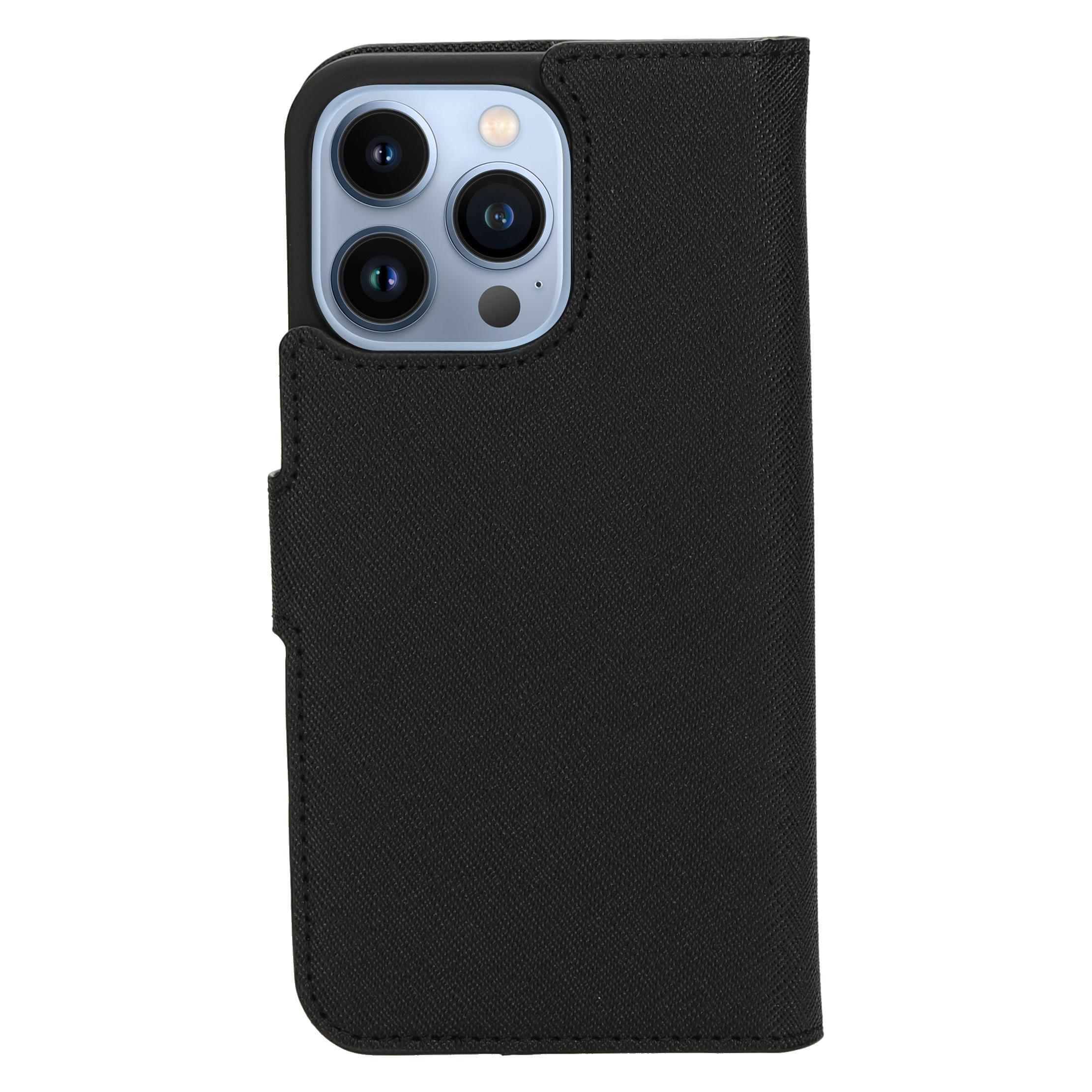 Mobiparts Saffiano Wallet Case Apple iPhone 13 Pro Black (Apple iPhone 13 Pro) (MP-118645)