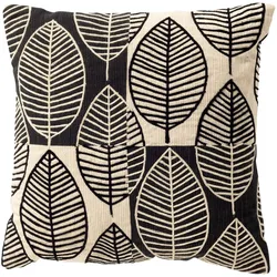 Dutch Decor Kissenhülle 'Dakota' 45 x 45 cm Raven - Schwarz