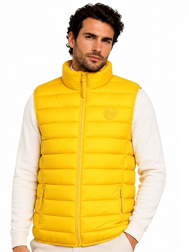 Geographical Norway Steppweste "Vamiglobe" in Gelb - M