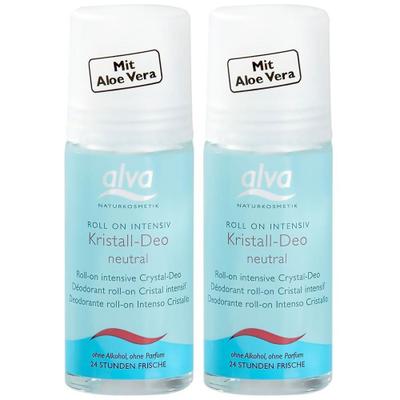 Kristall DEO Roll-on intensiv alva 2x 2x50 ml Stifte