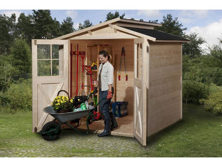 Weka Blockbohlenhaus Trend 2 × 2 m