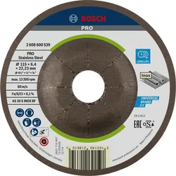 Bosch PRO Schruppscheibe gekröpft Expert für Inox - 2608600539
