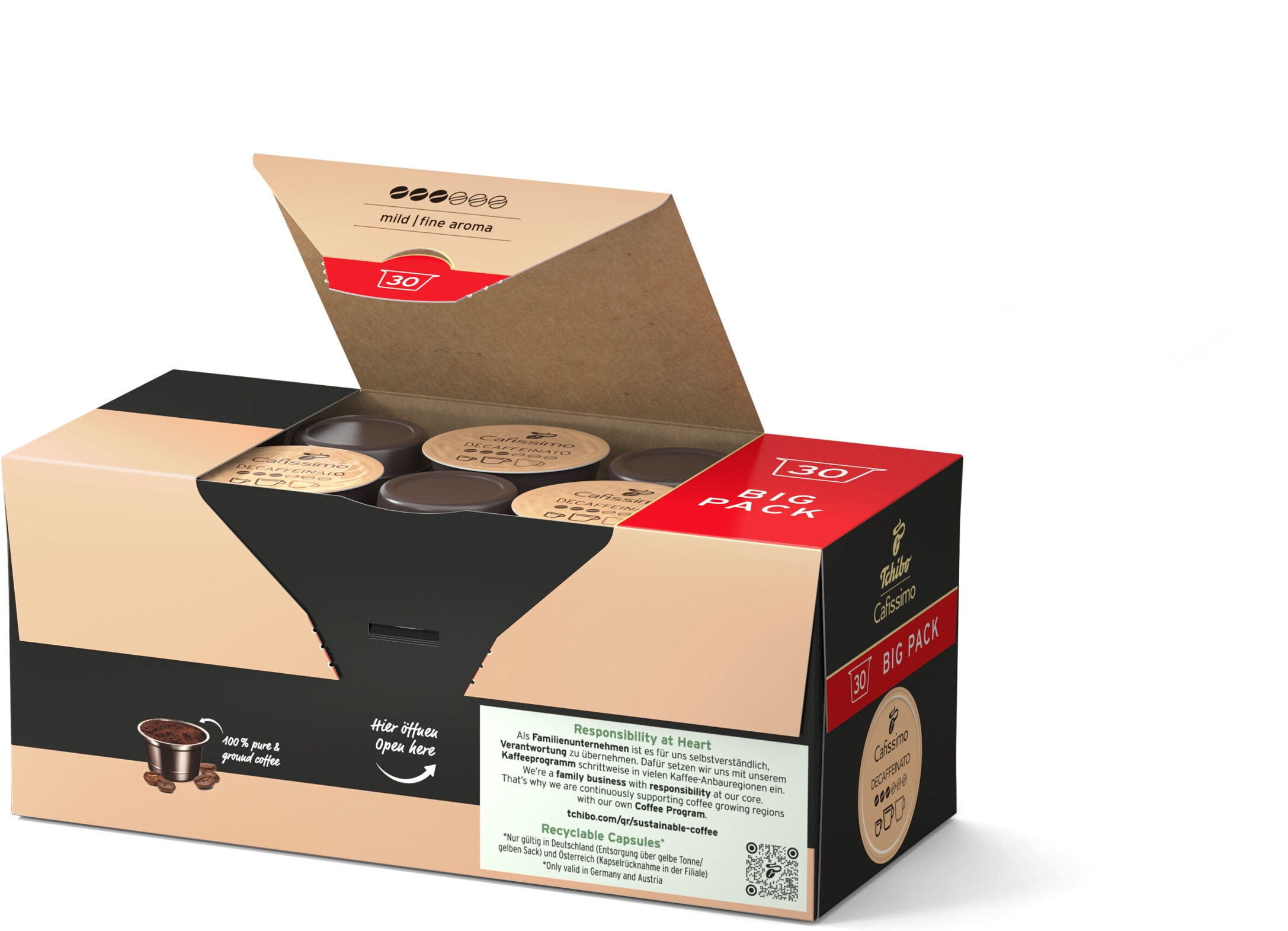 Cafissimo Decaffeinato - entkoffeiniert - 120 Kapseln - Intensität: 3/6