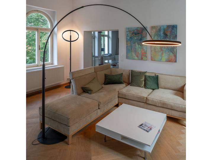 One Bow Lampadaire 2700/3000K Black - SLV One Bow FL - Salon / séjour - Moderne - Métal - Multi-ampoules