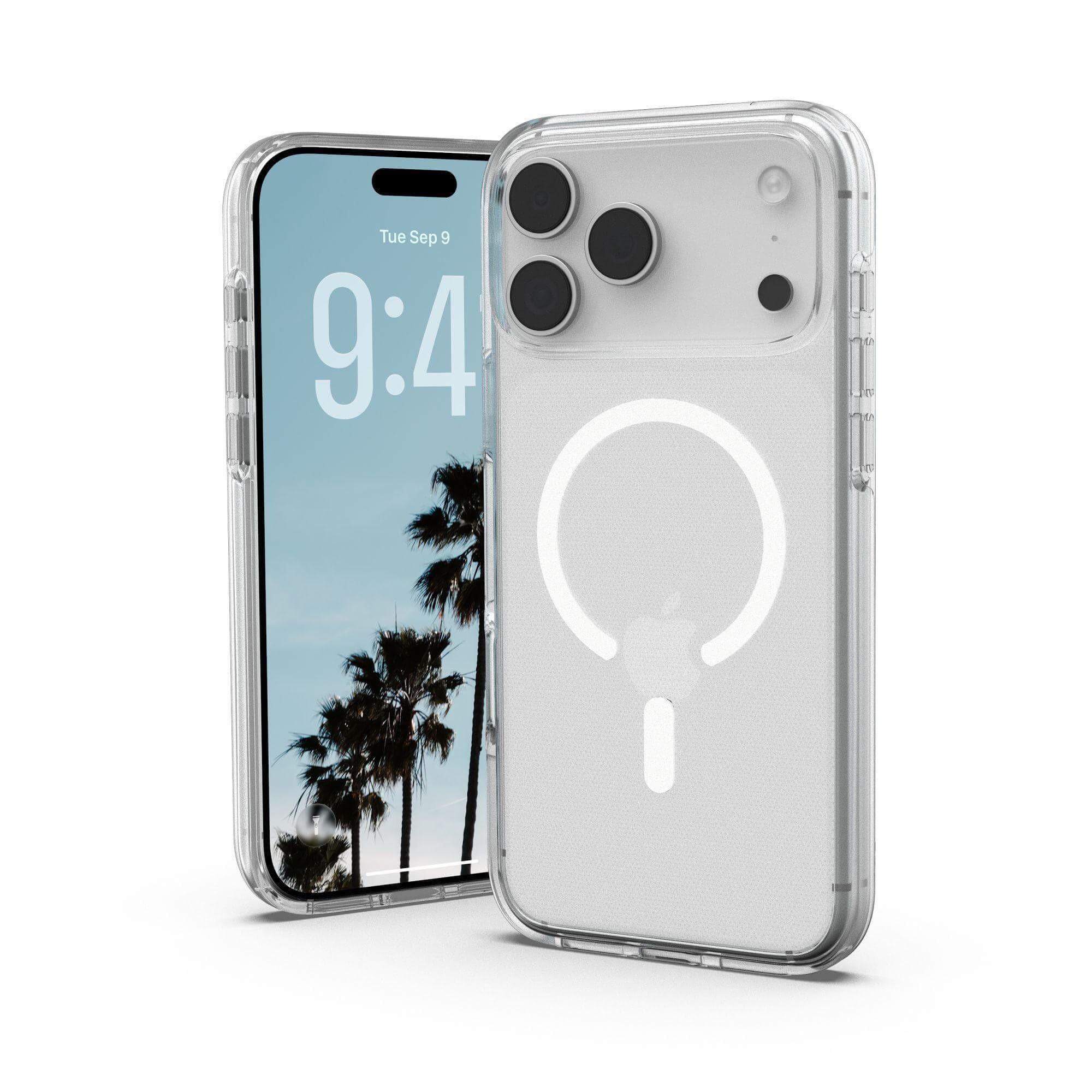 UAG Urban Armor Gear Scout Clear MagSafe Case Apple iPhone 17 Pro ice (transparent/weiß)