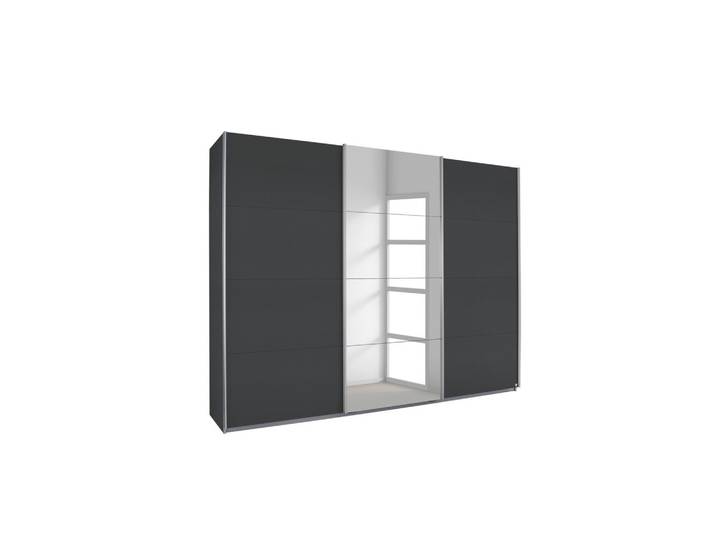Schwebetürenschrank 271/229/62 cm Dunkelgrau