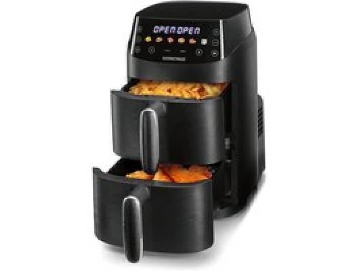 Fryup Friteuse À Air Chaud Verticale Double Chambre XS Compacte Sans Huile Cuisson Rapide Noir