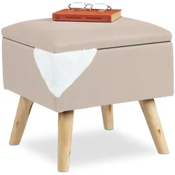 Relaxdays, Hocker, Hocker (40 x 40 x 40 cm)