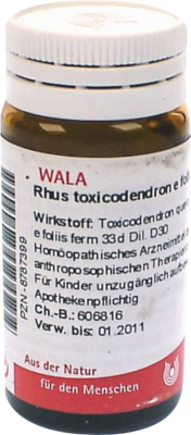 WALA Heilmittel GmbH RHUS TOXICODENDRON E foliis D 30 Globuli 20 g 08787399