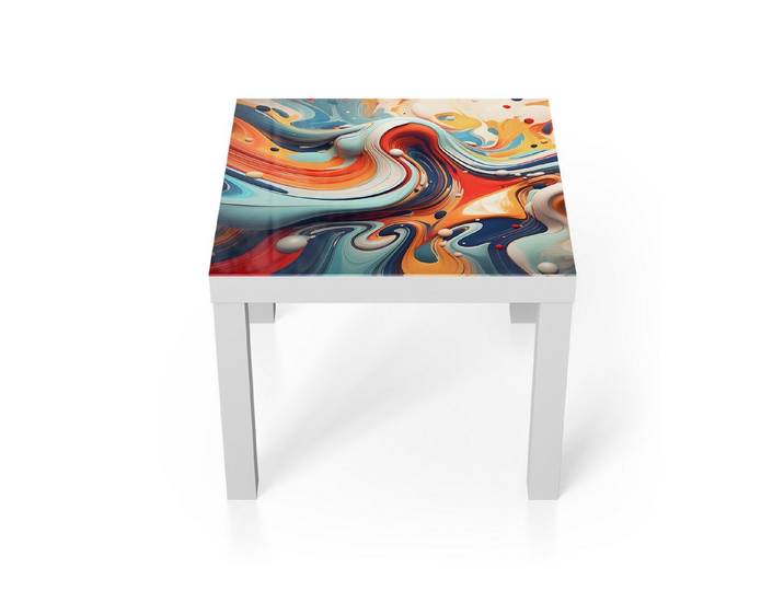 DEQORI Couchtisch 'Fluides Echo', Glas Beistelltisch Glastisch modern