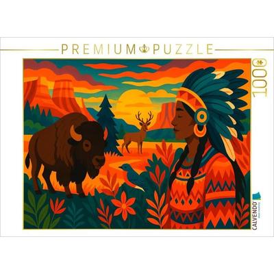 CALVENDO Puzzle Farben des Westens: Spirit of America | 1000 Teile Lege-Größe 64x48cm Foto-Puzzle für glückliche Stunden