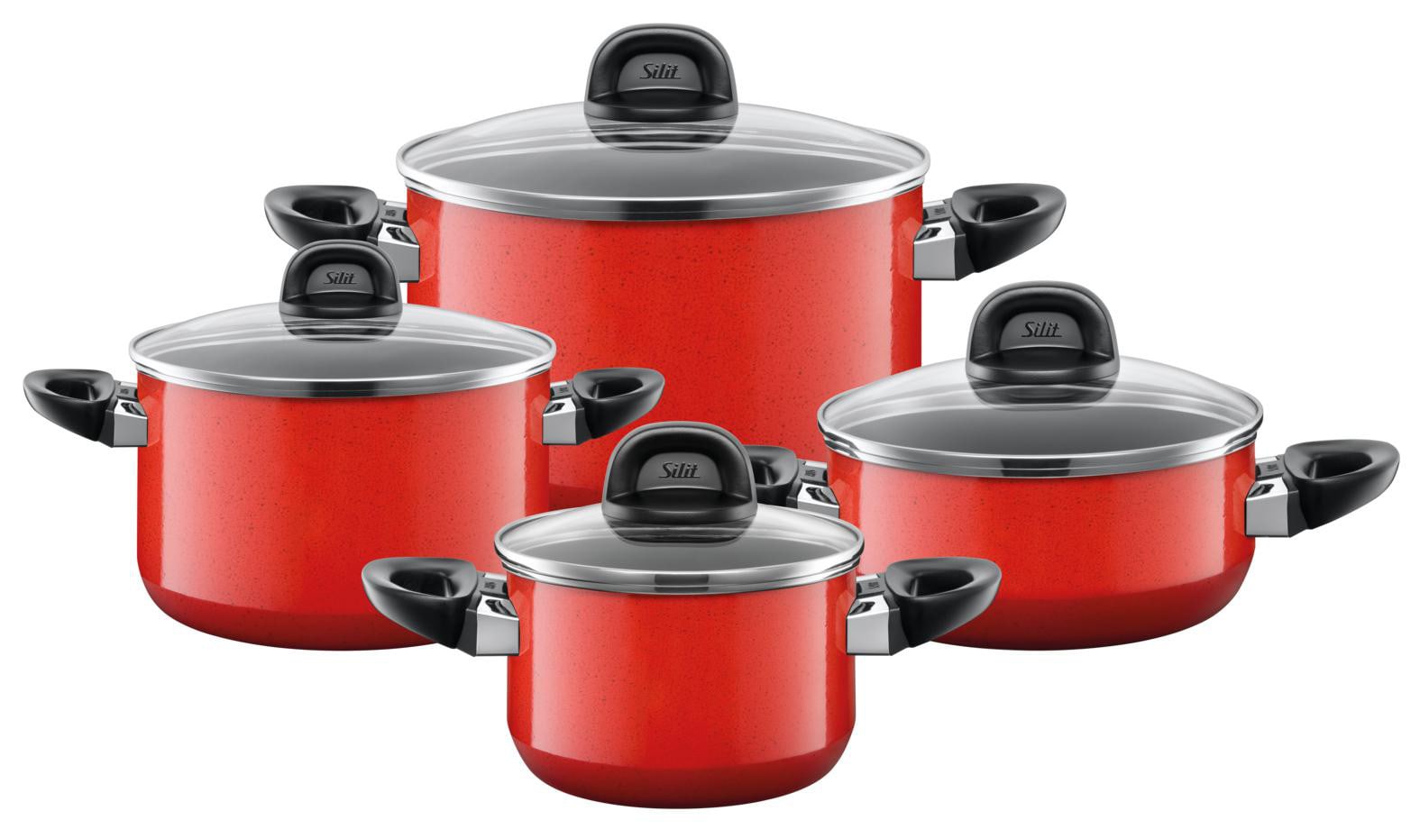 Silit Silargan Modesto Topf-Set 4-teilig Red