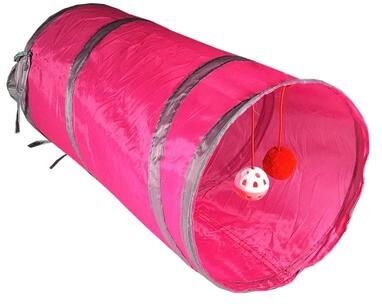 Inspired Living Rainbow Collapsible Cat Tunnel For Indoor Cats a4