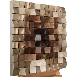 WANDBILD Braun 76/76 cm