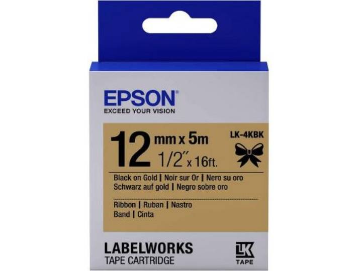 Epson - Accessoire Lk-4kbk Noir Et Or 12mm Sur 5m