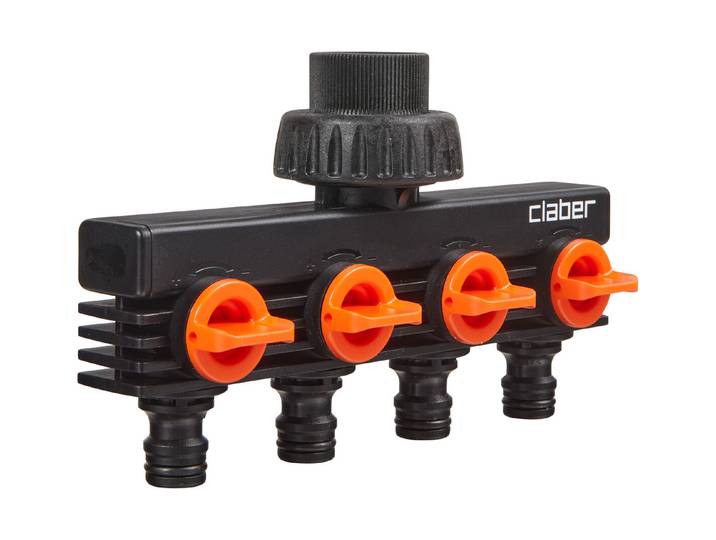 Claber Vier-Wege-Verteiler 3/4 IG