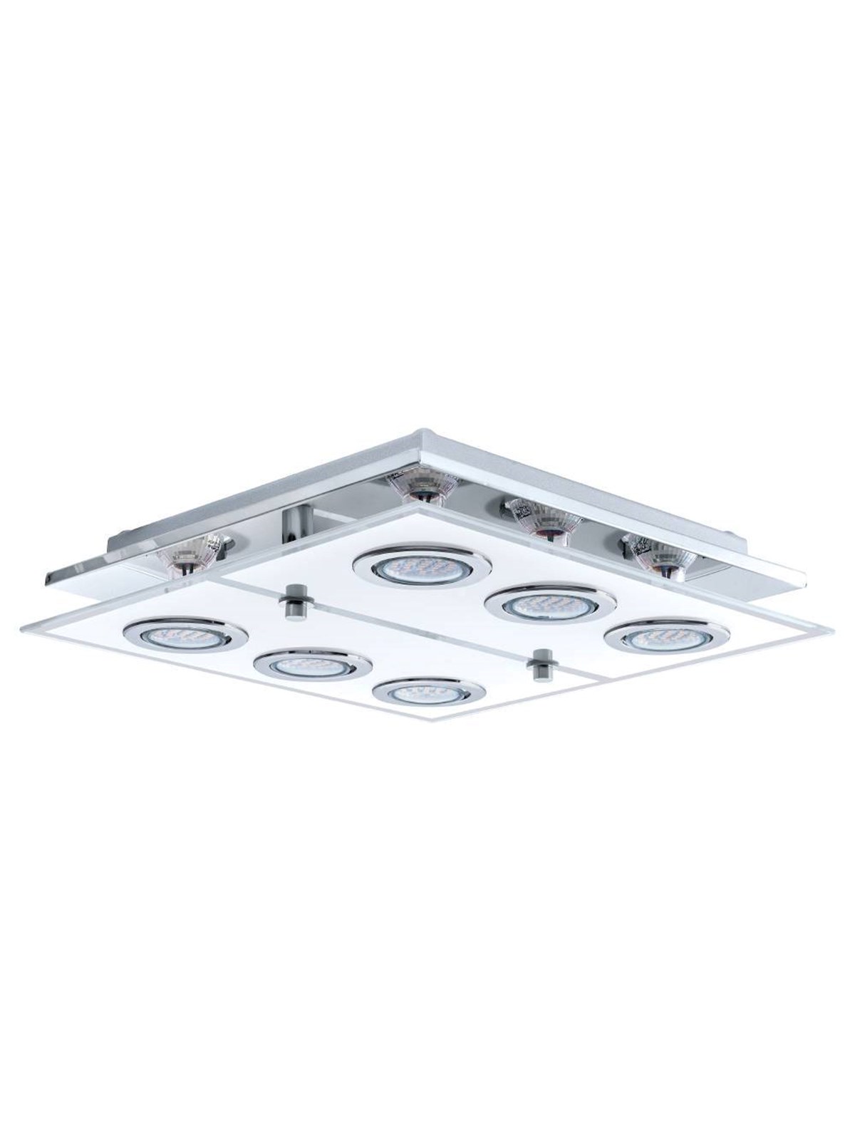 EGLO CABO DECKENLEUCHTE 6X3W CHROM/WEISS