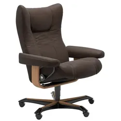 Stressless Bürostuhl Wing Office Leder Braun Batick Brown