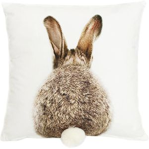 Frank-Flechtwaren Osterdeko 337270, Kissenhülle aus Polyester, 45 x 45 cm