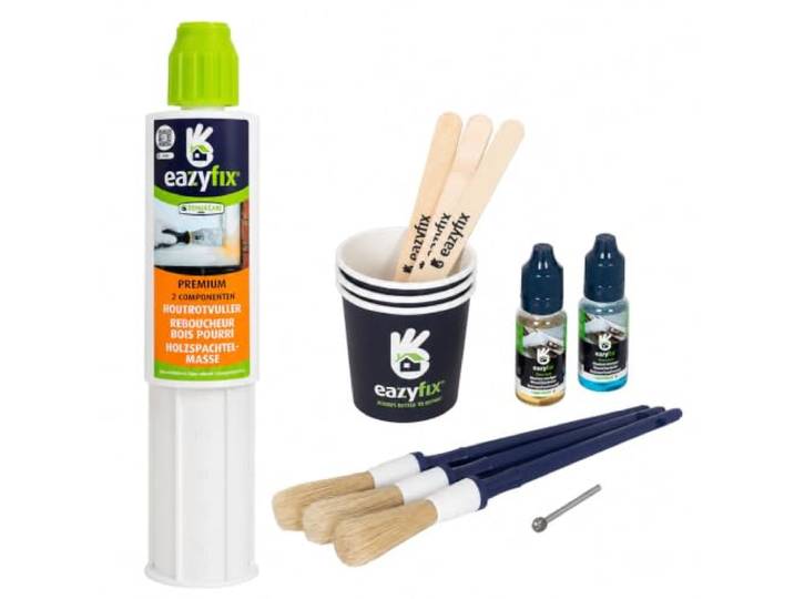 EAZYFIX® Houtrot repareren standaardset - mét houtrotfrees