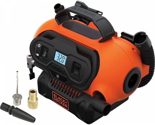 Black & Decker BDCINF18N-QS - Compresseur d'air portatif Oilless Multi-alimentation - 11 Bar Max