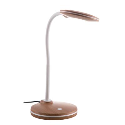 NOWA Tischleuchte "CARMEN", braun (holzoptik), 1, Ø 13,2cm H: 32cm, 1 Stk., Leuchten, Touch-Dimmung, Tischleuchte