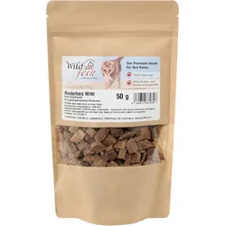 Wild & Fein Rinderherz Minis gefriergetrocknet 50 g - schmackhafter Snack als Belohnung