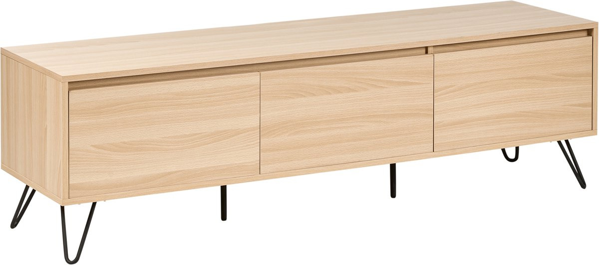 Beliani Cardigan TV-meubel - Lichtbruin - Scandinavisch design