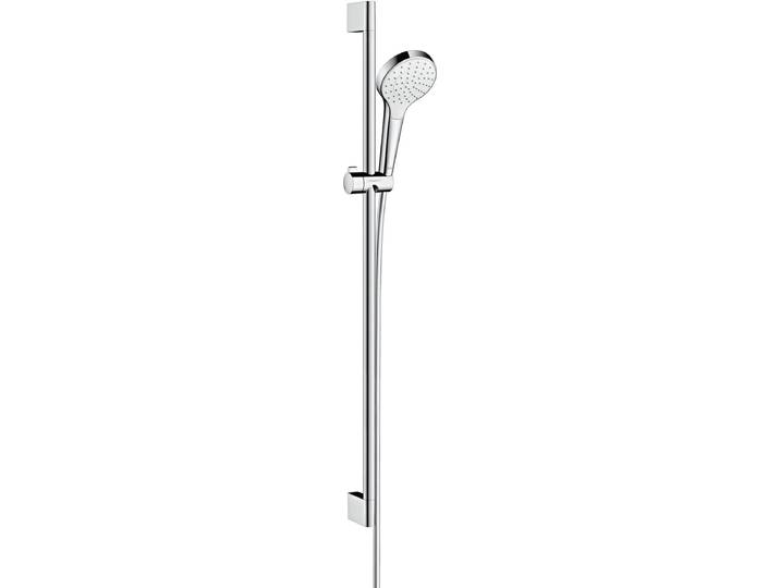 Hansgrohe Croma Select S glijstangset met Croma Select S 1jet handdouche EcoSmart 90cm met Isiflex`B doucheslang 160cm wit/chroom