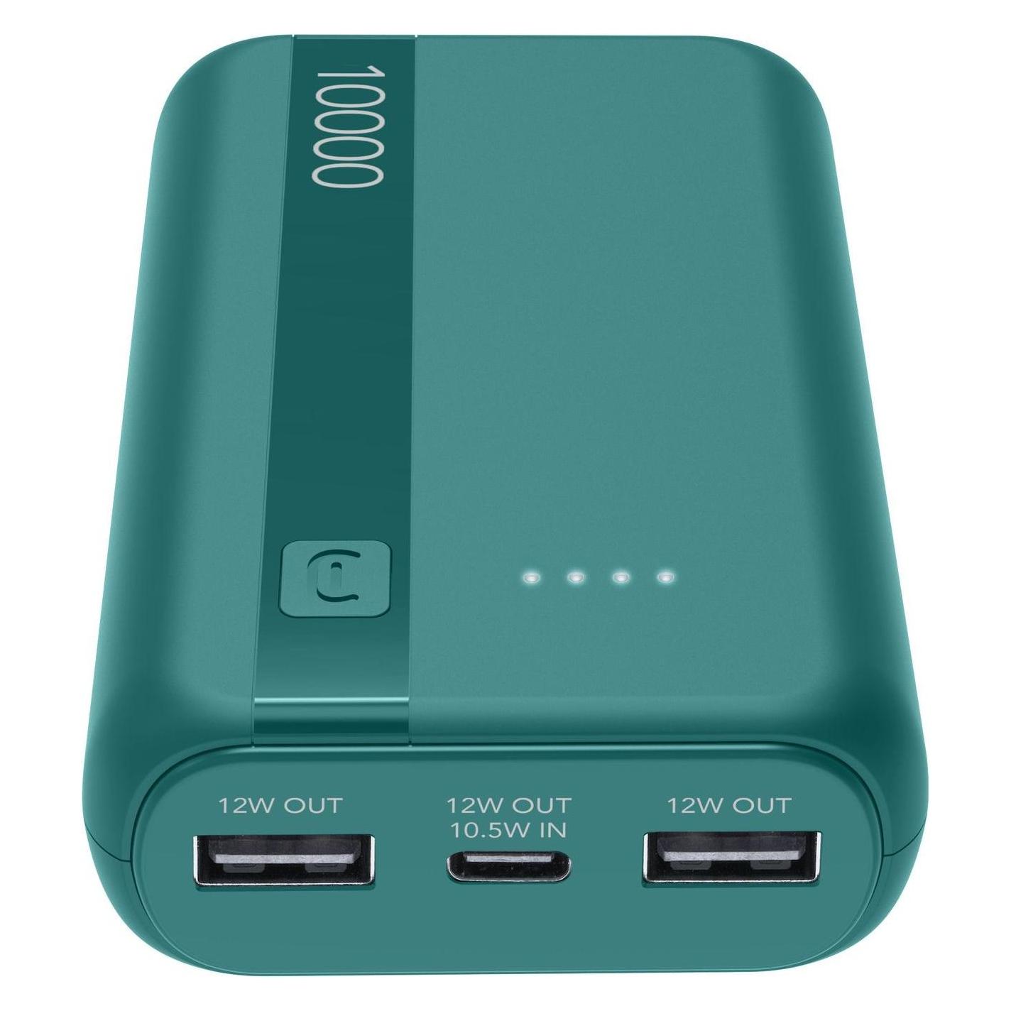 Cellularline PBENTRYCOL10000B Essential Power Bank 10000 mAh (10000 mAh, 12 W) (PBENTRYCOL10000B)