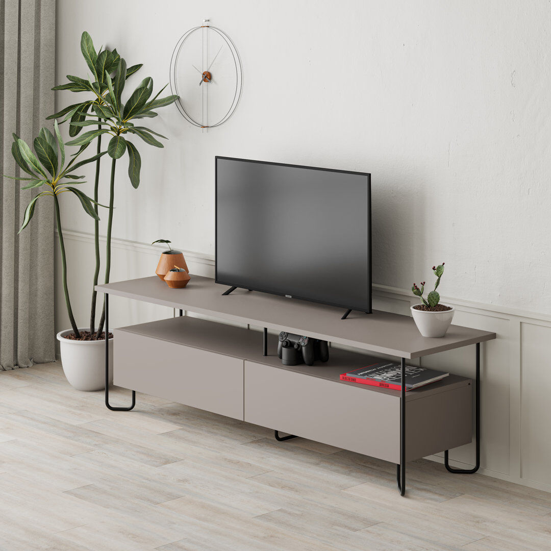 Wade Logan Airi TV Stand for TVs up to 55" Light Mocha 55"
